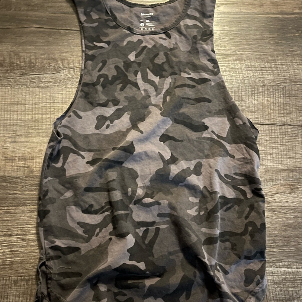 YoungLA Camouflage Tank Top - Black and Gray